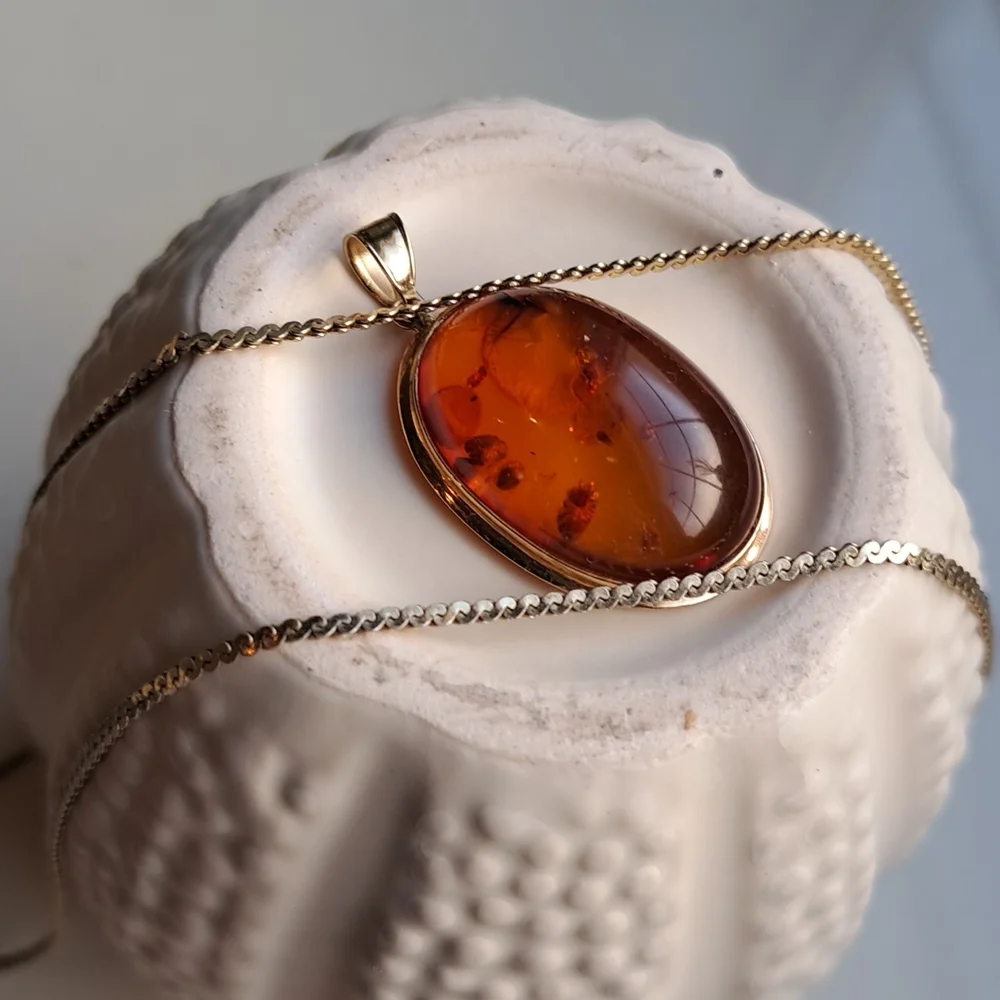 14 k gold amber necklace FINAL
